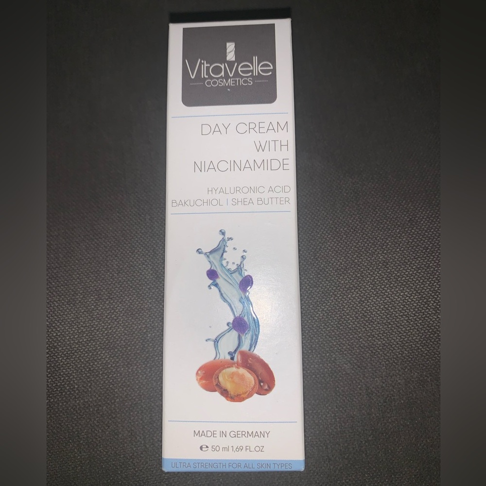 Vitavelle day cream with niacinamide paraben free 50ml 1.69oz NIB madeIn Germany